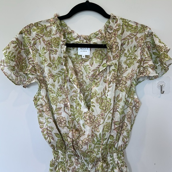 MISA Los Angeles Maia Dress Color: Green Goddess - Picture 6 of 13